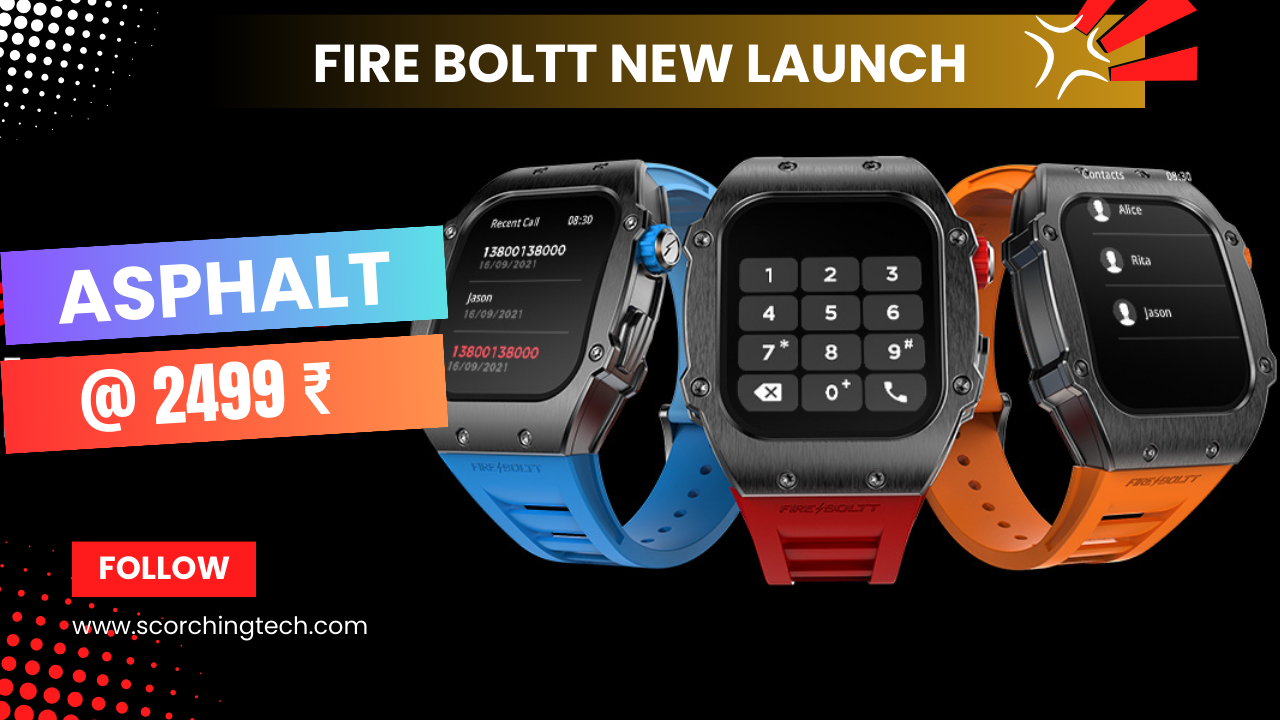 Read more about the article Fire boltt Asphalt racing edition Smart watch new launched: feel the adrenaline rush Only @2499₹