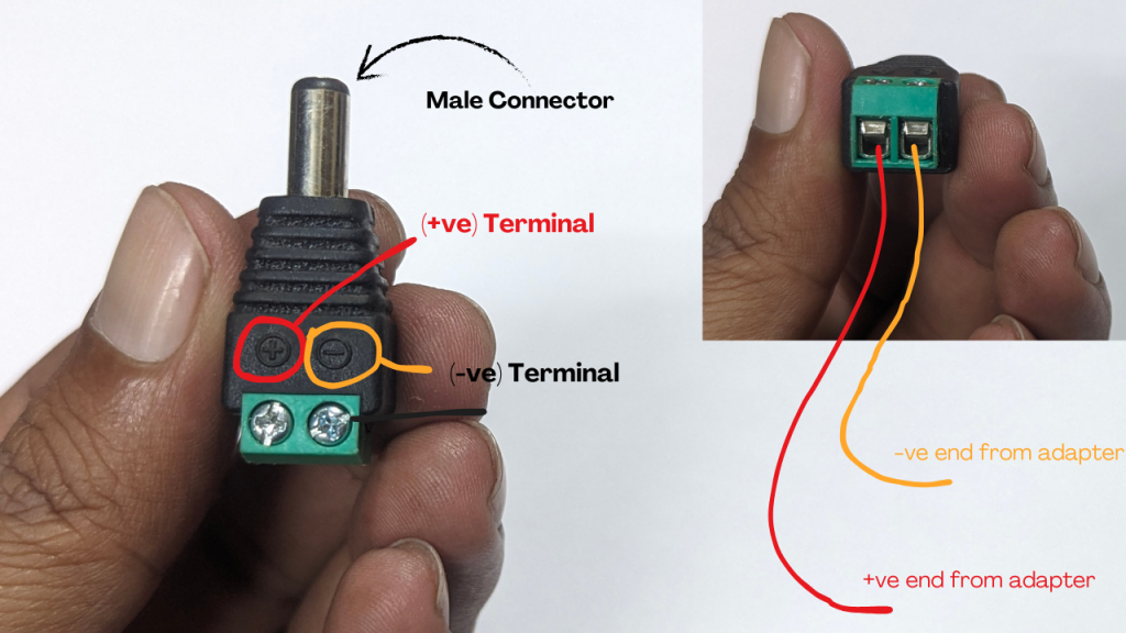 DC Connector for CCTV, simplified connectivity.